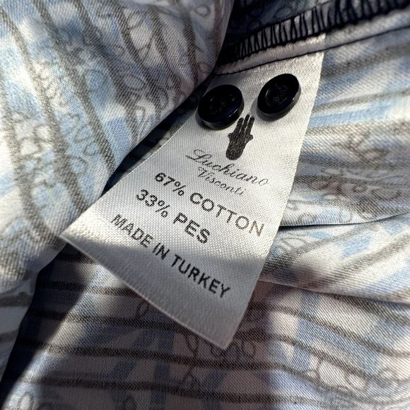 Visconte Black Men's‎ Long sleeve Button Down shirt Size XLT May fit larger - Picture 6 of 8